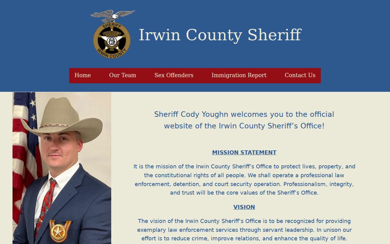 Irwin County Sheriff's Office official website